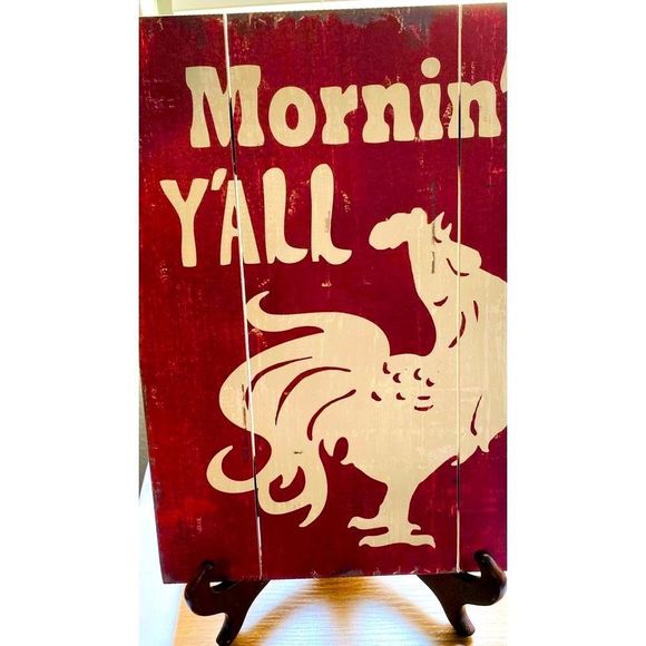 Barnyard  Designs Rooster Wall Art- Can Hang or Stand on Easel. 16”l x 1… - Picture 1 of 3
